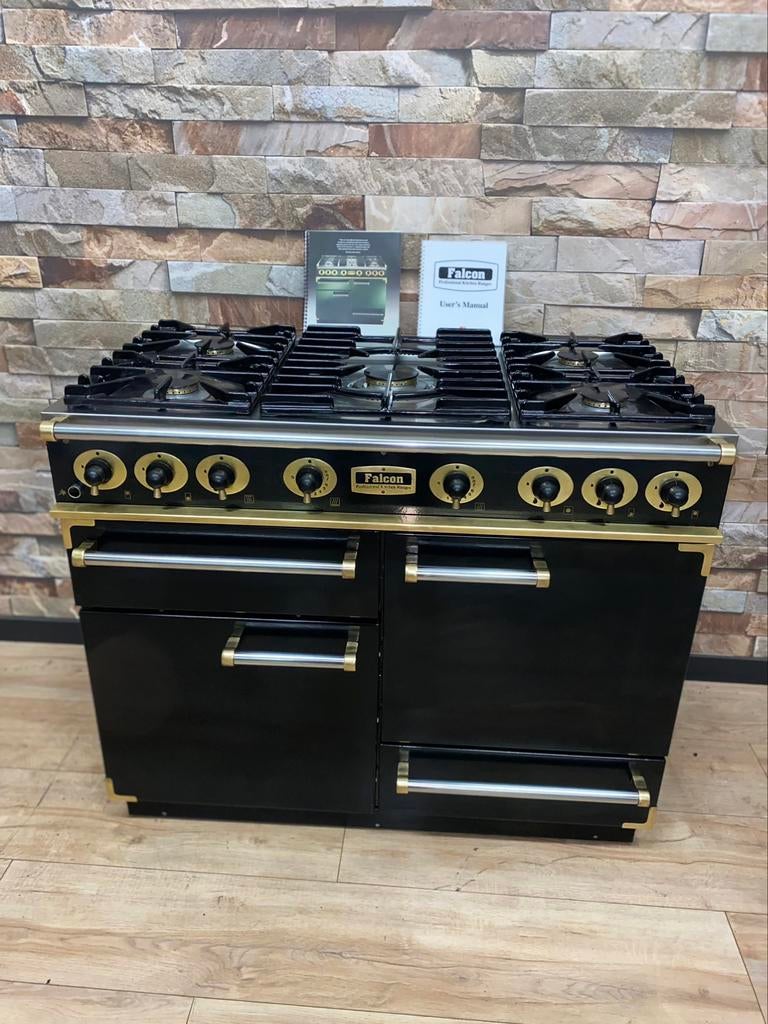 Luxe Falcon De Luxe 5 pits met 2x Gasovens & grill 110 cm, 60 cm of meer, Ophalen of Verzenden, Zo goed als nieuw, Energieklasse A of zuiniger