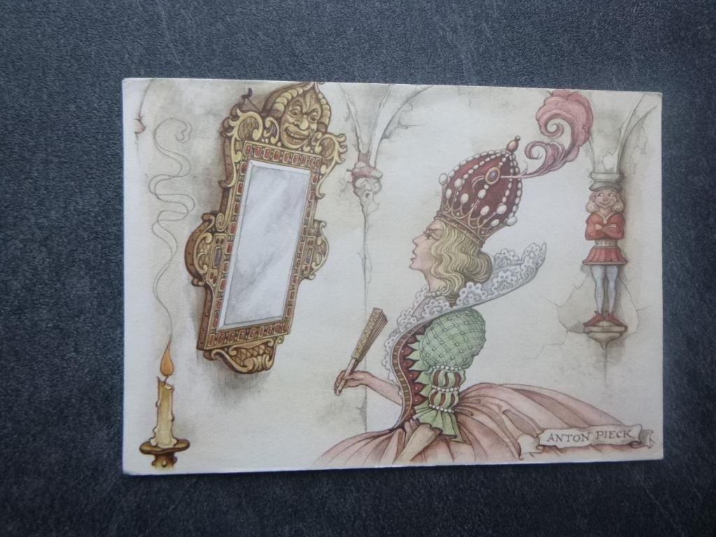 Efteling, Sneeuwwitje/Sprookjesbos/Anton Pieck 1973, Verzamelen, Ansichtkaarten | Nederland, Verzenden, 1960 tot 1980, Gelopen