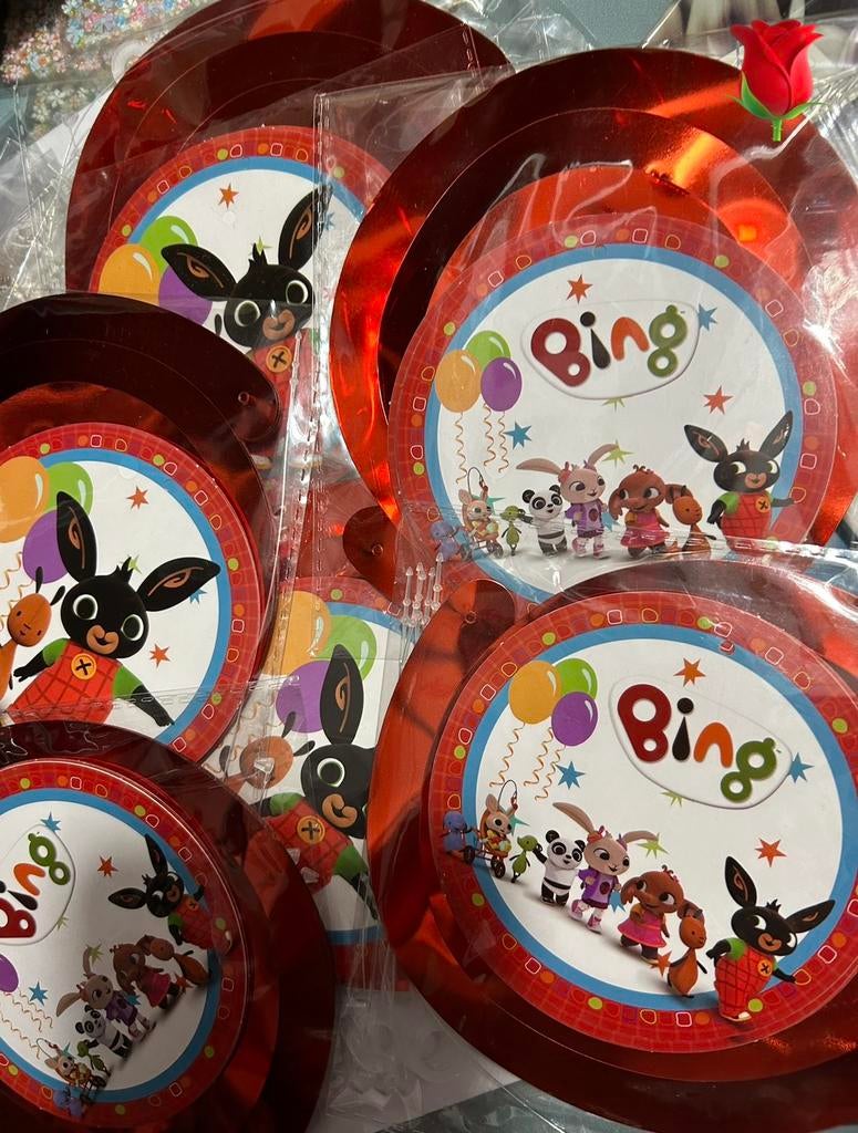 Bing swirl slingers, verticale slinger, draaislinger rood, Hobby en Vrije tijd, Feestartikelen, Verzenden, Nieuw, Versiering, Verjaardag