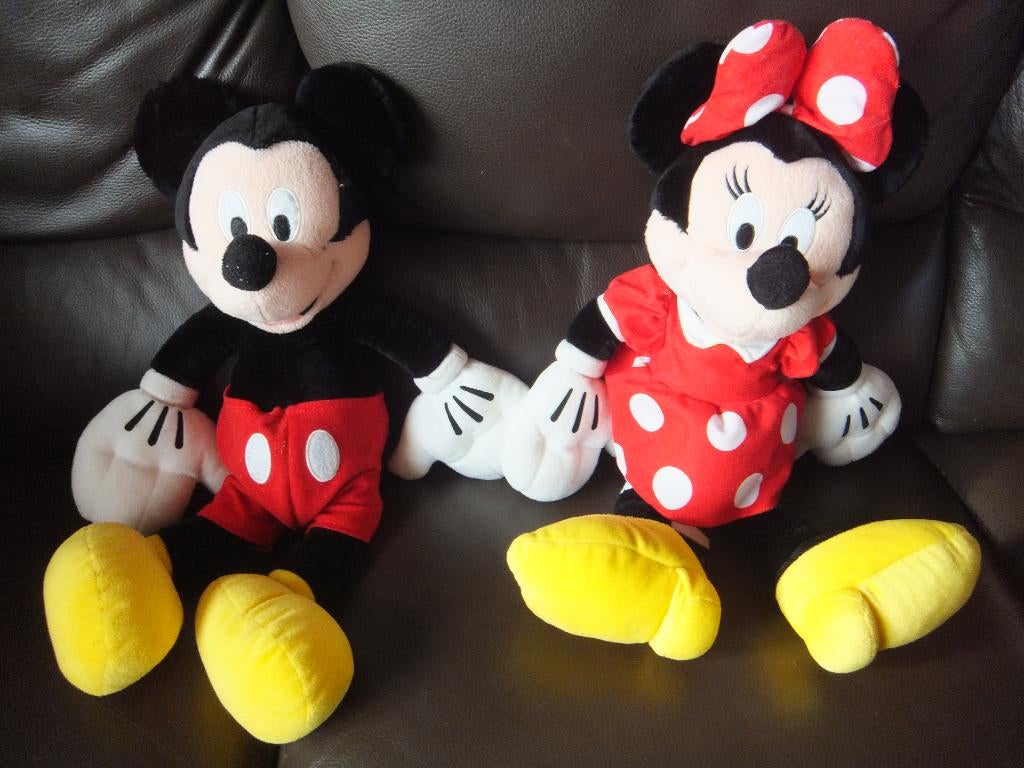 mickey en minnie mouse, Verzamelen, Disney, Ophalen of Verzenden, Mickey Mouse, Zo goed als nieuw, Knuffel