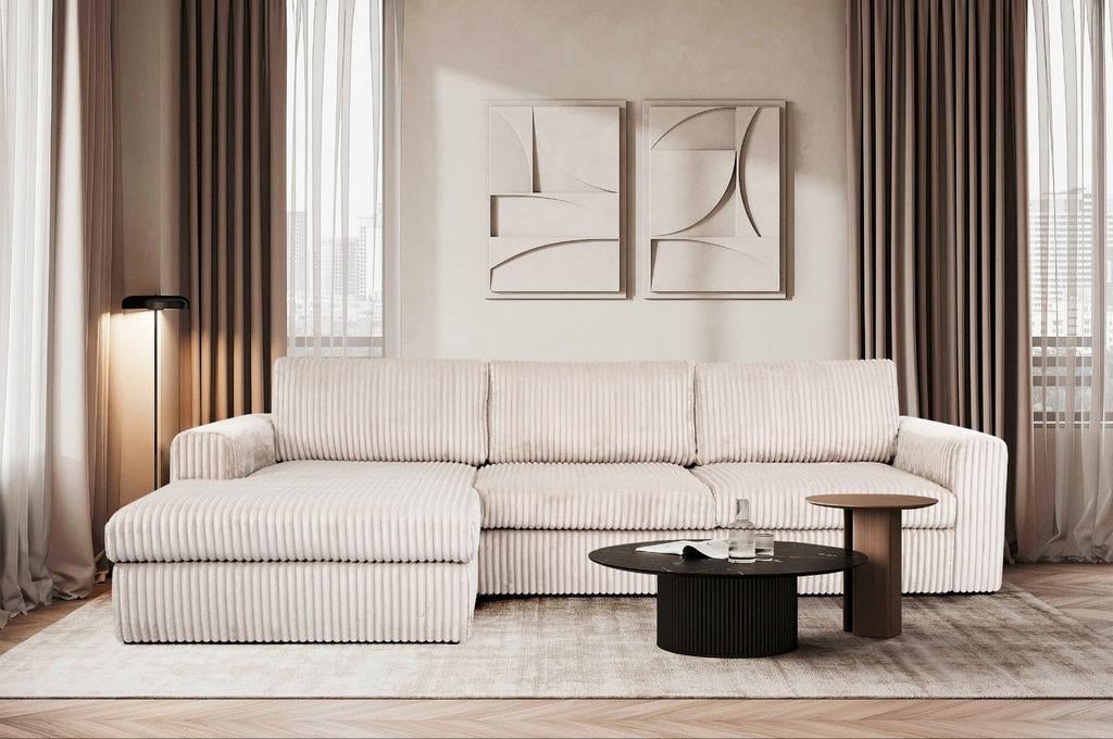 Nieuwe trendy hoekbank xxl moderne bankstel mega loungebank, Keizer, Keizer, Hoekbank, 300 cm of meer