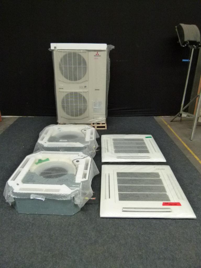 Refurbished 2x cassette airco Mitsubishi 25 kW, Koelen en Ontvochtigen, Timer, 3 snelheden of meer, Ophalen of Verzenden
