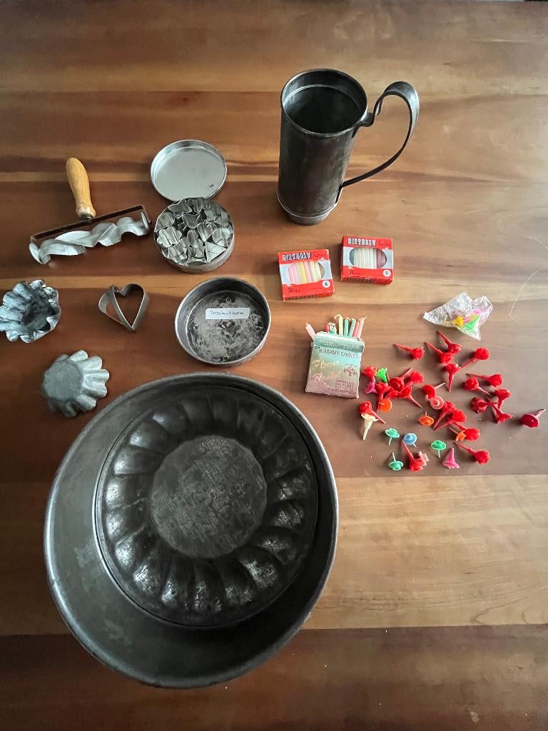 Set oude bakspullen, Ophalen of Verzenden, Gebruikt