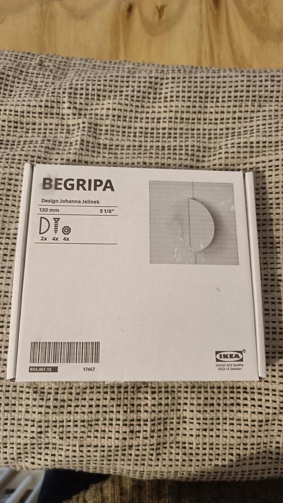 Ikea Begripa handgrepen - Nieuw in verpakking, Huis en Inrichting, Badkamer | Badkamermeubels, Ophalen of Verzenden, Nieuw, Overige typen