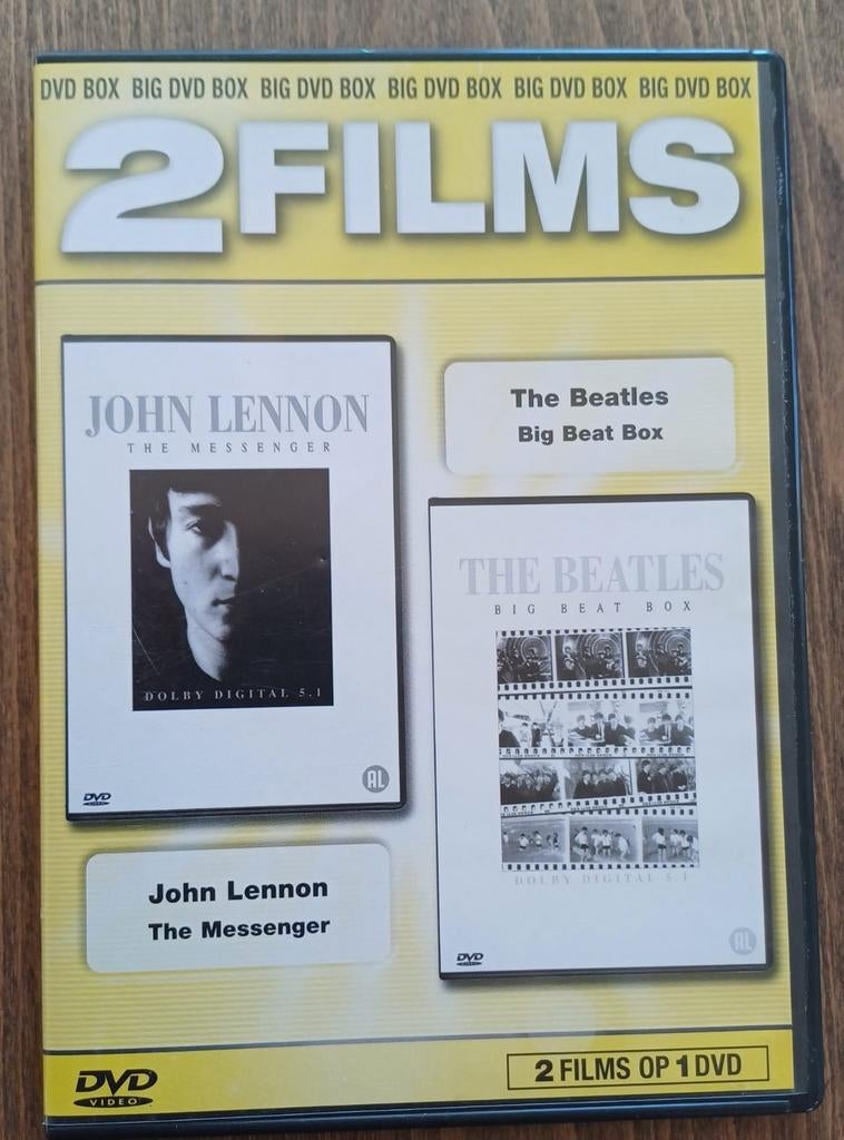 2 Films: The Beatles - Big Beat Box /John Lennon- The Messen, Alle leeftijden, Ophalen of Verzenden, Zo goed als nieuw, Kunst of Cultuur