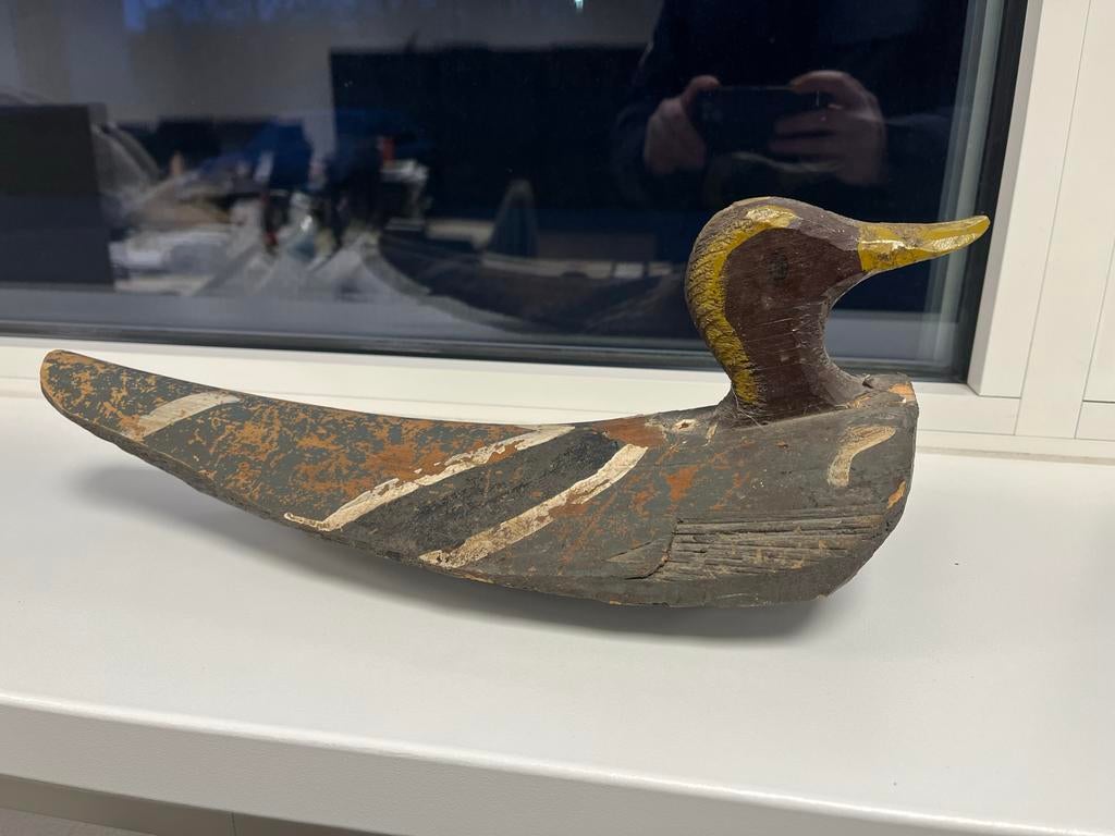 Antieke Houten Lokeend, Antiek en Kunst, Ophalen