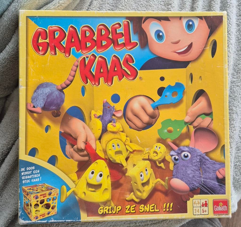 Grabbelkaas - Compleet Spel!, Vijf spelers of meer, Ophalen of Verzenden, Zo goed als nieuw, Goliath