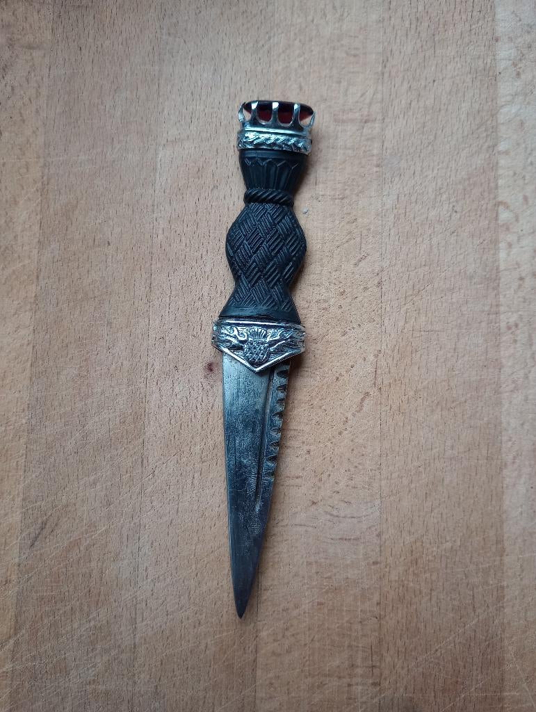 Sgian dubh schots mes dolk dolkje schotland, Ophalen of Verzenden, Landmacht, Overige gebieden, Mes of Dolk