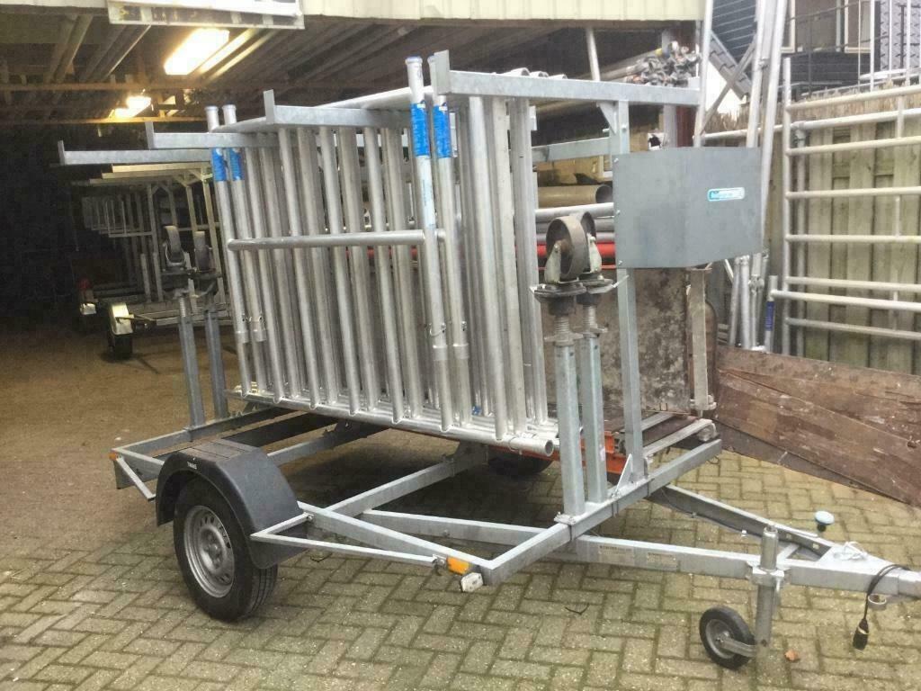 Rolsteigers en Aanhangers, Doe-het-zelf en Verbouw, Steigers, Ophalen, Gebruikt, Rolsteiger of Kamersteiger, 5 meter of hoger
