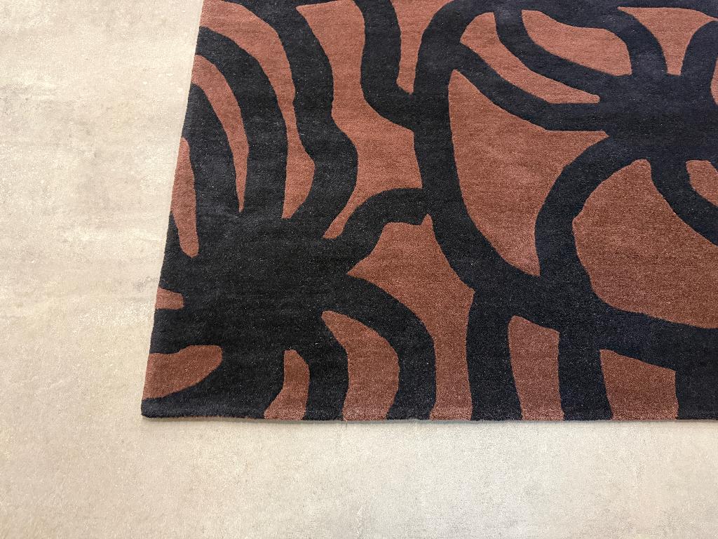 Vloerkleed Brink en Campman Joonas Black Brown 170 x 240, Huis en Inrichting, Bruin, Vloerkledenloft, ., 150 tot 200 cm