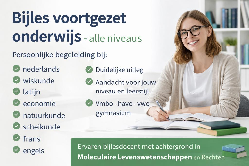 Bijles middelbare school, Diensten en Vakmensen, Bijles, Privé-les en Taalles, Bijles
