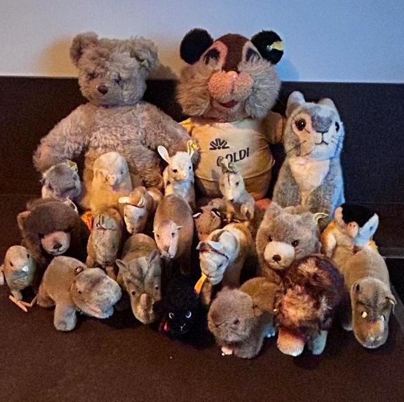 Zeer grote verzameling Steiff items allen gemerkt, Antiek en Kunst, Antiek | Speelgoed, Ophalen of Verzenden