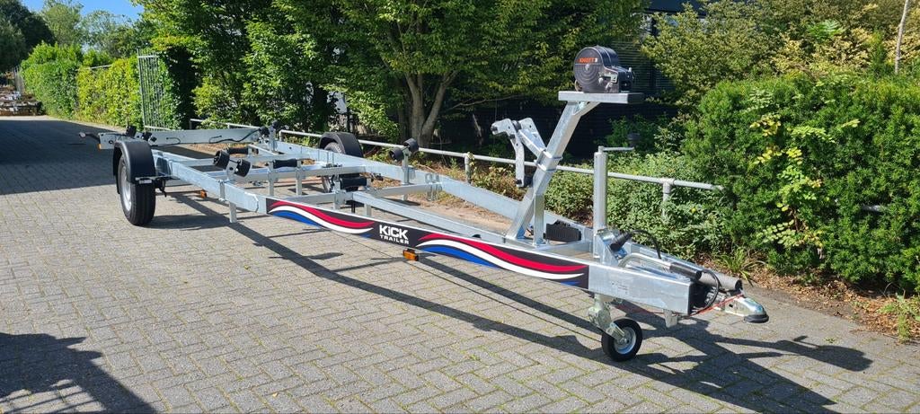 ACTIE!!  KiCK TENDER TRAILER GEREMD BUN-model, Watersport en Boten, Boottrailers, Ophalen, Minder dan 1500 kg, 6 tot 9 meter, Nieuw