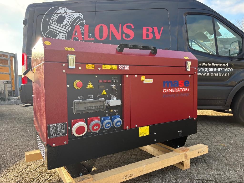 Aggregaat 20 kVA | Mase MPF 22 BA | EU Stage 5 | Diesel, Dieselolie, Geluidgedempt, Mase Generator Spa, Nieuw