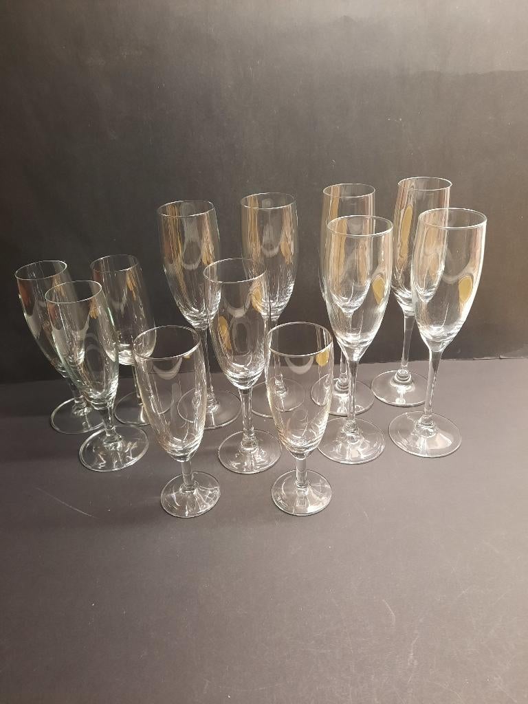 Champagne glazen, Overige typen, Onbekend, Ophalen of Verzenden, Zo goed als nieuw