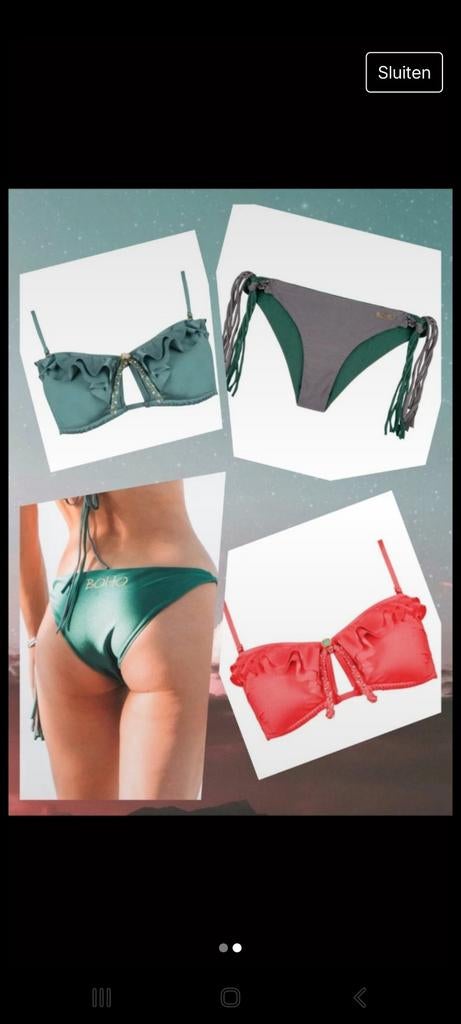 Boho bikini's als nieuw., Ophalen of Verzenden, Zo goed als nieuw, Bikini