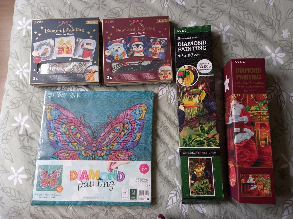 Diamand painting  in een koop !, Ophalen of Verzenden, Nieuw, Knutselwerk