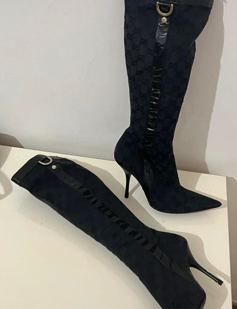 Gucci laarzen, Kleding | Dames, Schoenen, Ophalen of Verzenden, Zo goed als nieuw, Zwart, Hoge laarzen