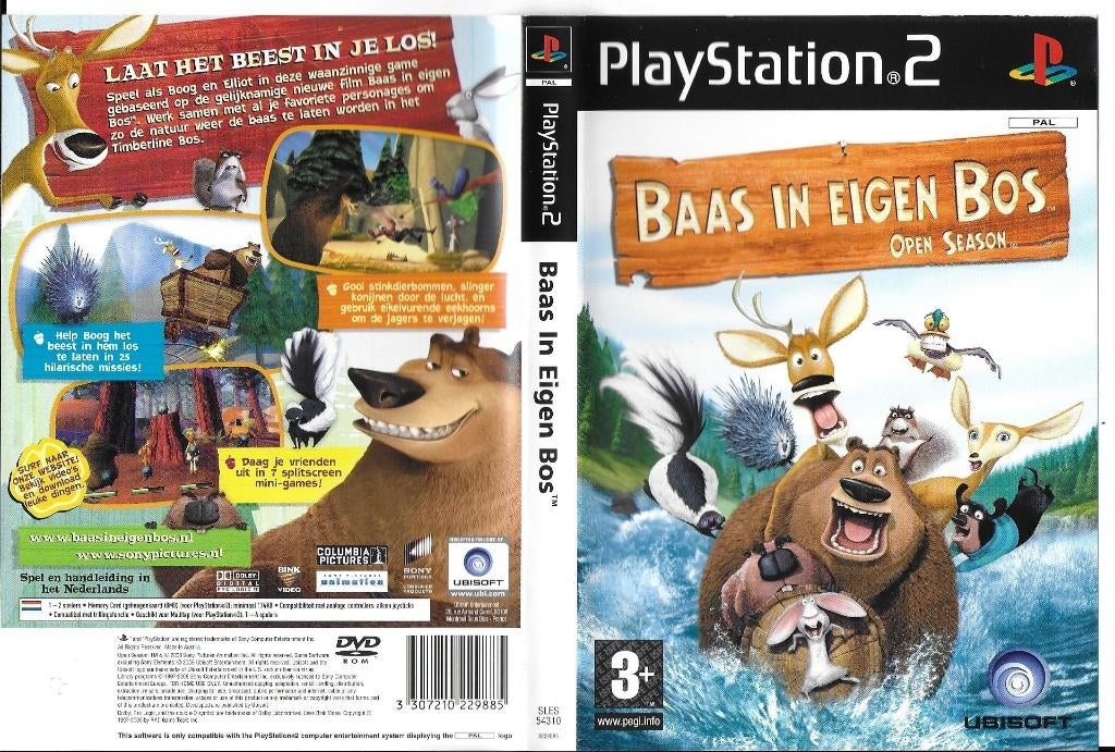 Baas in Eigen Bos (Open Season) – PlayStation 2 / PS2, Avontuur en Actie, Gebruikt, 1 speler, Eén computer