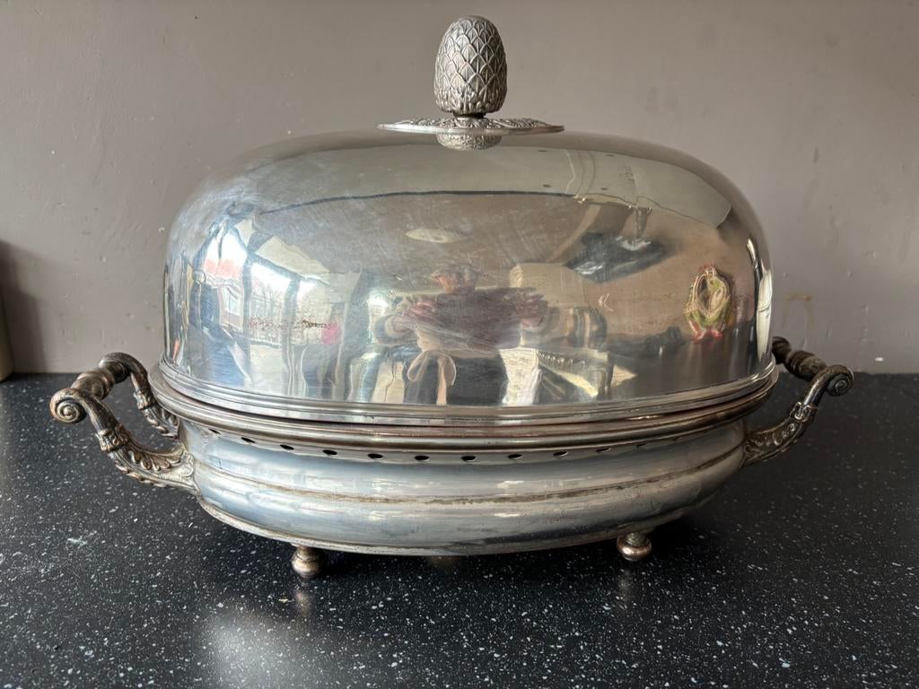 IN PRIJS VERLAAGD Antieke Cloche van François Levrat, Ophalen of Verzenden, Zilver
