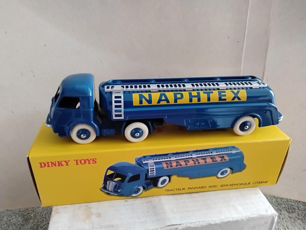 ATLAS DINKY TOYS  TRACTEUR PANHARD AVEC SEMI-REMORQUE CITERN, Ophalen of Verzenden, Auto, Dinky Toys