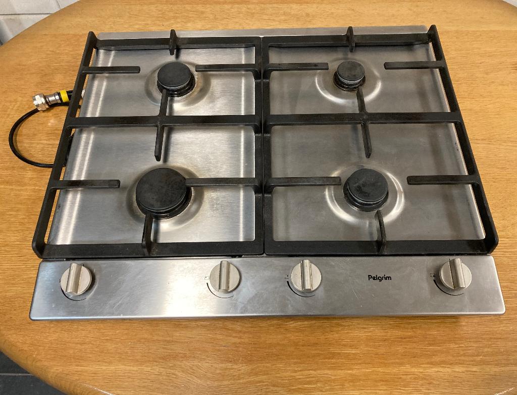 Gaskookplaat Pelgrim, Ophalen, Gebruikt, 4 kookzones, Inbouw