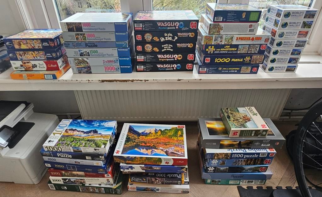 Heel veel mooie puzzels. Ruilen of kopen, Ophalen, 500 t/m 1500 stukjes, Zo goed als nieuw