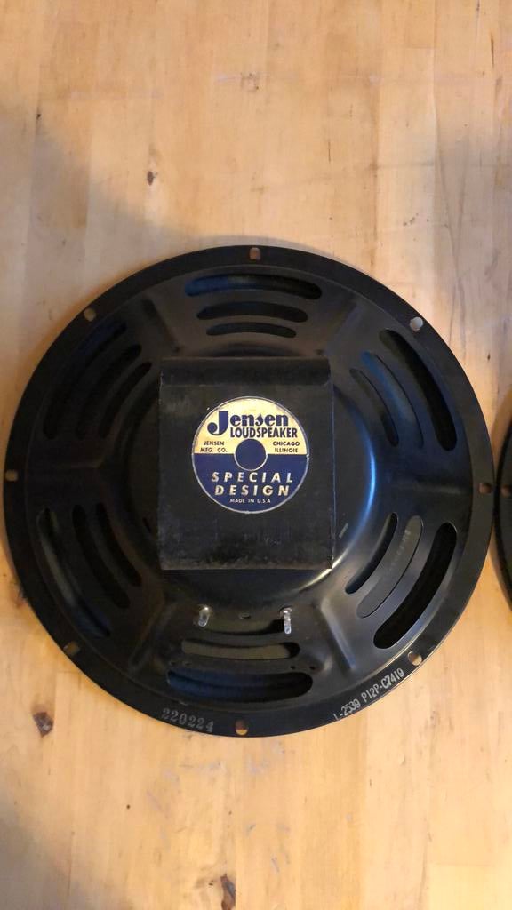 2x Jensen P12P Vintage *Mint Pair 60s cone, Muziek en Instrumenten, Versterkers | Bas en Gitaar, Ophalen of Verzenden, Zo goed als nieuw
