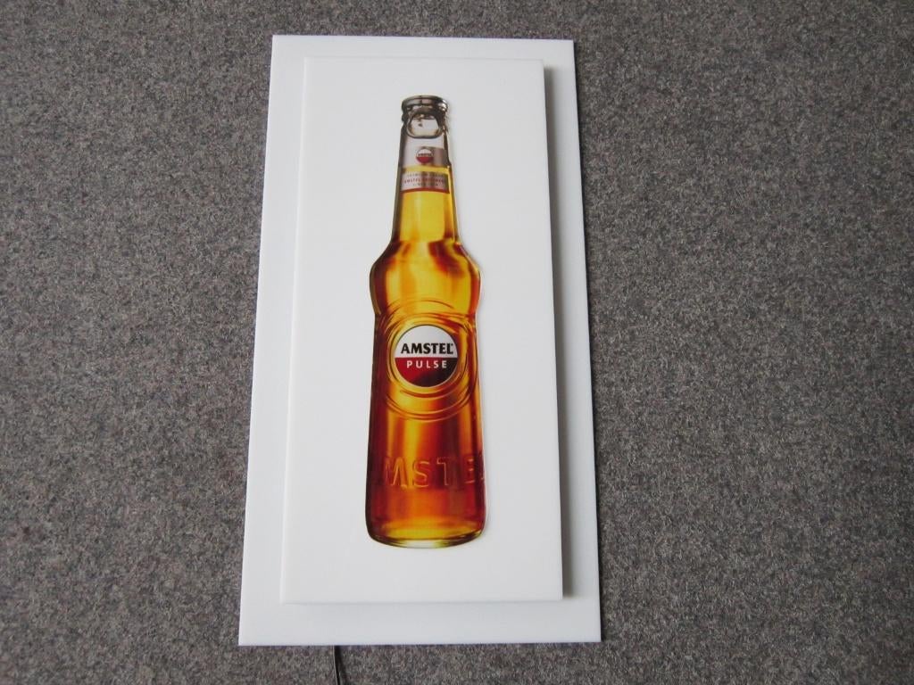 AMSTEL BIER LED LIHTRECLAME, Verzamelen, Biermerken, Ophalen, Zo goed als nieuw, Overige typen, Amstel
