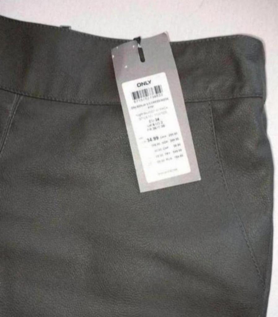 Nieuwe Leren donkergroene only rok suede mt 34  geldrop, Ophalen of Verzenden, Zo goed als nieuw, Maat 48/50 (M), Groen