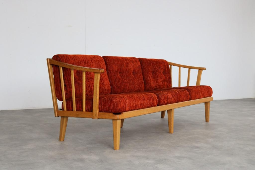 vintage sofa | bankstel | Carl Malmsten | Zweden, Huis en Inrichting, Banken | Bankstellen, Ophalen of Verzenden, Gebruikt, Rechte bank
