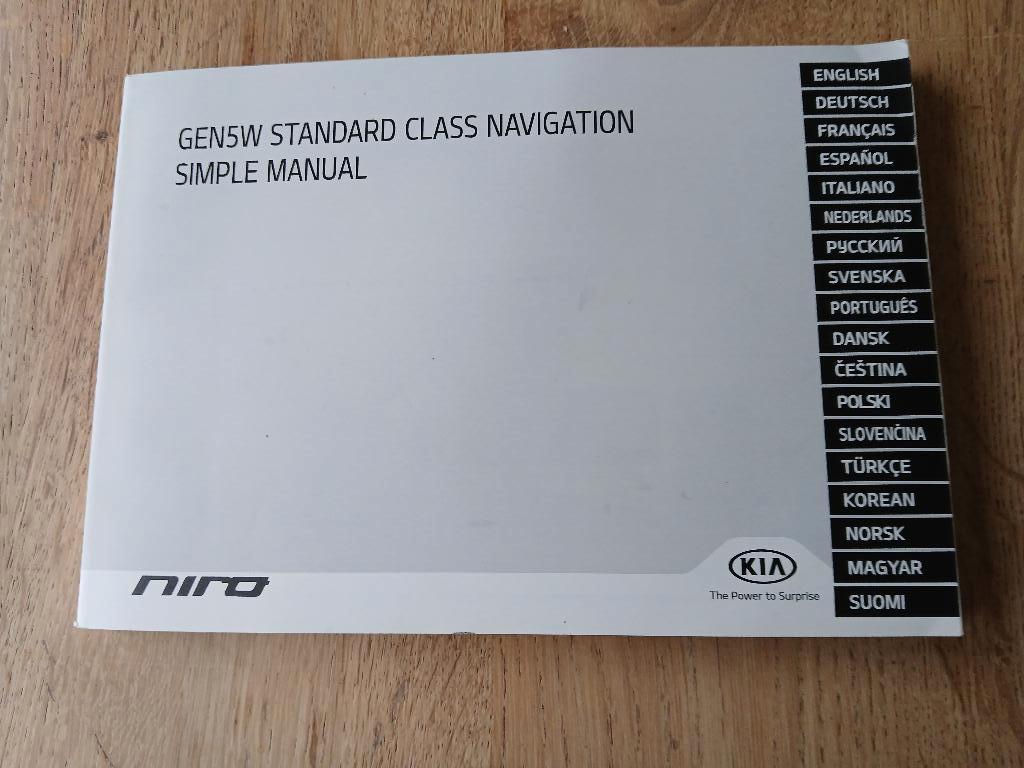 Gebruisaanwijzing navigatie  kia niro, Ophalen of Verzenden, Zo goed als nieuw