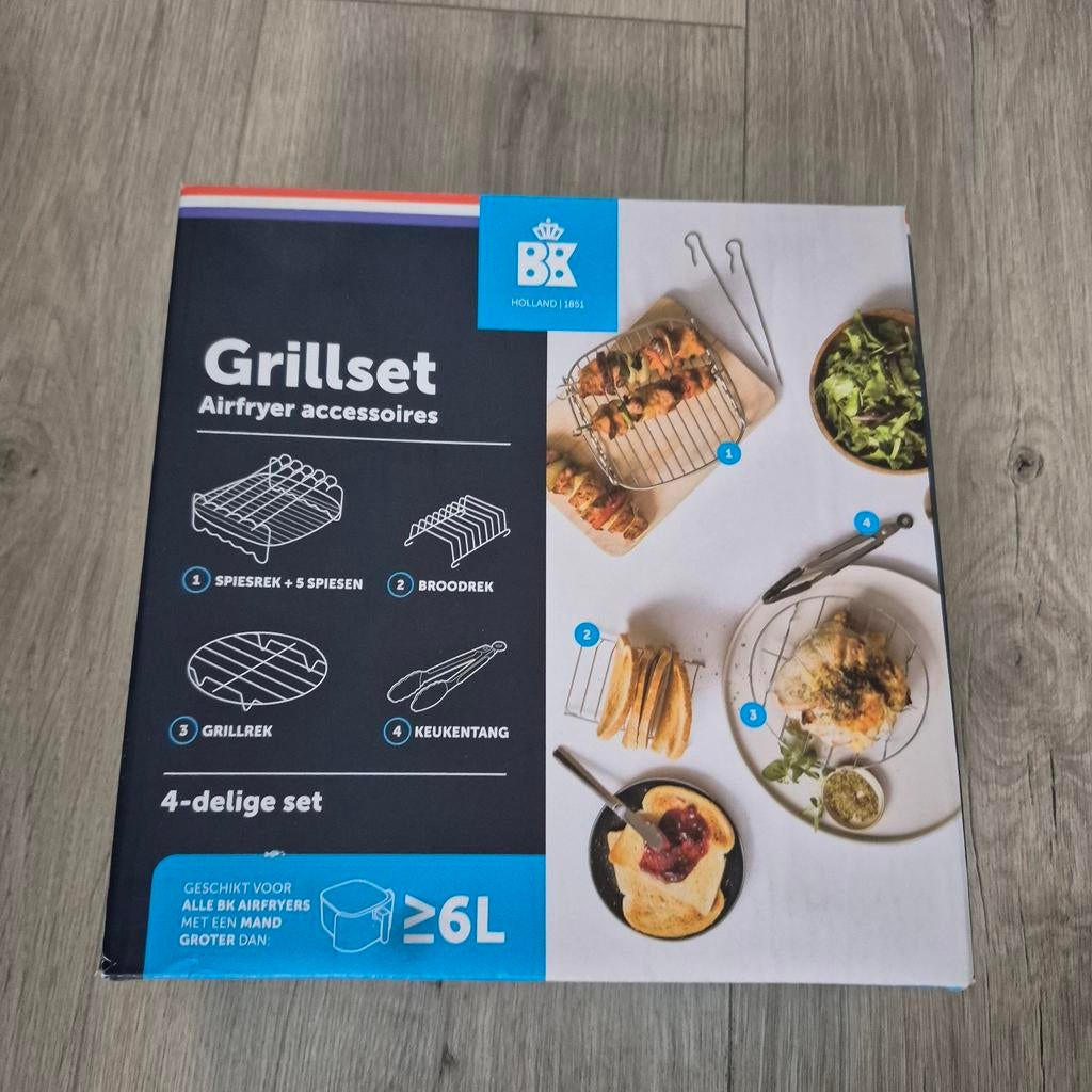 BK Grillset Airfryer Accessoires - Nieuw in doos, Ophalen