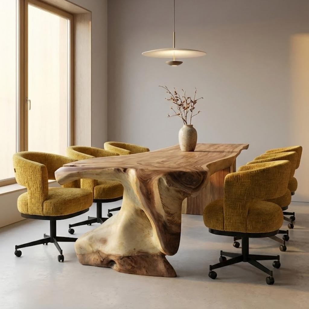 Suar boomstamtafel - Uniek en op maat gemaakt, Huis en Inrichting, Tafels | Eettafels, Ophalen, 100 tot 150 cm, Info@mokana.nl