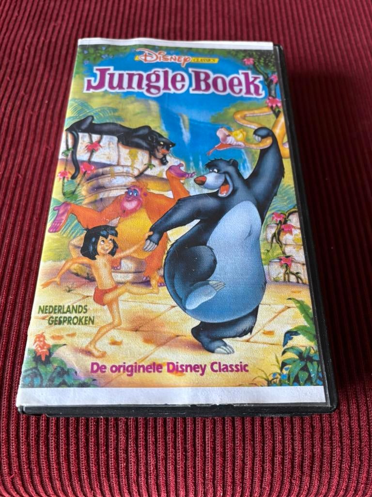 Disney VHS : Jungle Boek, Cd's en Dvd's, VHS | Kinderen en Jeugd, Alle leeftijden, Ophalen, Zo goed als nieuw