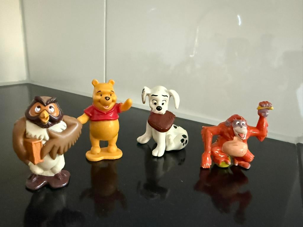 Disney poppetjes Poeh, Dalmatiers, Uil, Jungle book, Verzamelen, Beelden en Beeldjes, Ophalen of Verzenden, Gebruikt, Dier