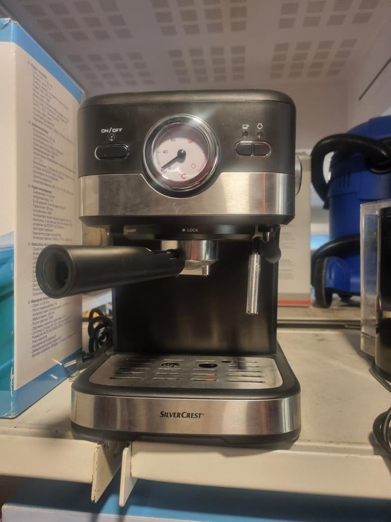Silvercrest Espresso Machine  sem 1100, Witgoed en Apparatuur, Koffiezetapparaten, Zo goed als nieuw, Gemalen koffie, Espresso apparaat