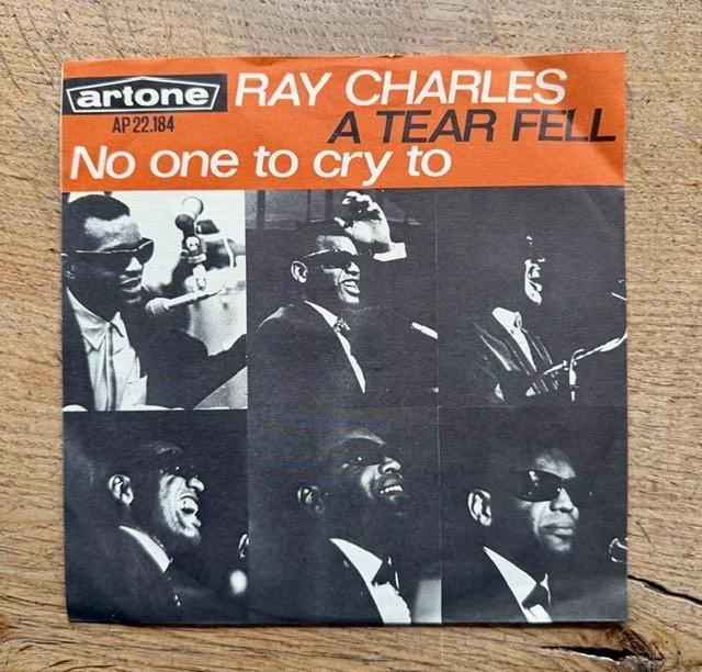 Ray Charles - A tear fell, Gebruikt, 7 inch, Single, Ophalen of Verzenden