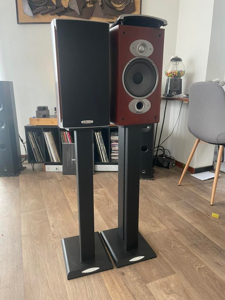 Polk Audio RTI A3 luidsprekers + Quadral stands, Ophalen, Gebruikt
