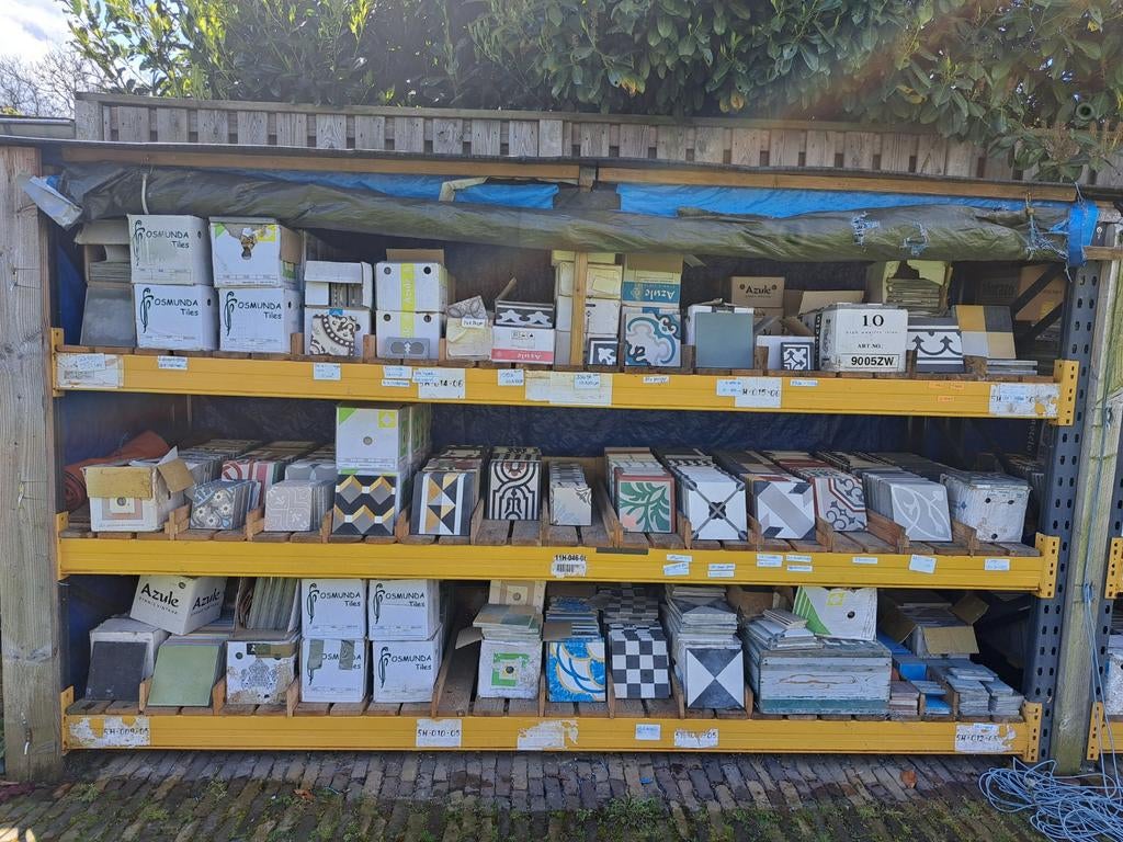 Nieuwe portugese cementtegels, Doe-het-zelf en Verbouw, Tegels, Overige materialen, Nieuw, Minder dan 20 cm, 10 m² of meer
