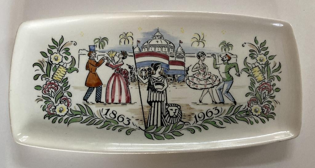 Haringschaaltje Goedewaagen de Nationale 1863 1963, Verzenden