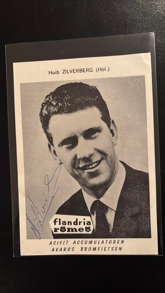 Wielrennen HUUB ZILVERBERG Kaart met echte handtekening, Ophalen of Verzenden, Zo goed als nieuw, Overige sporten, Spelerskaart