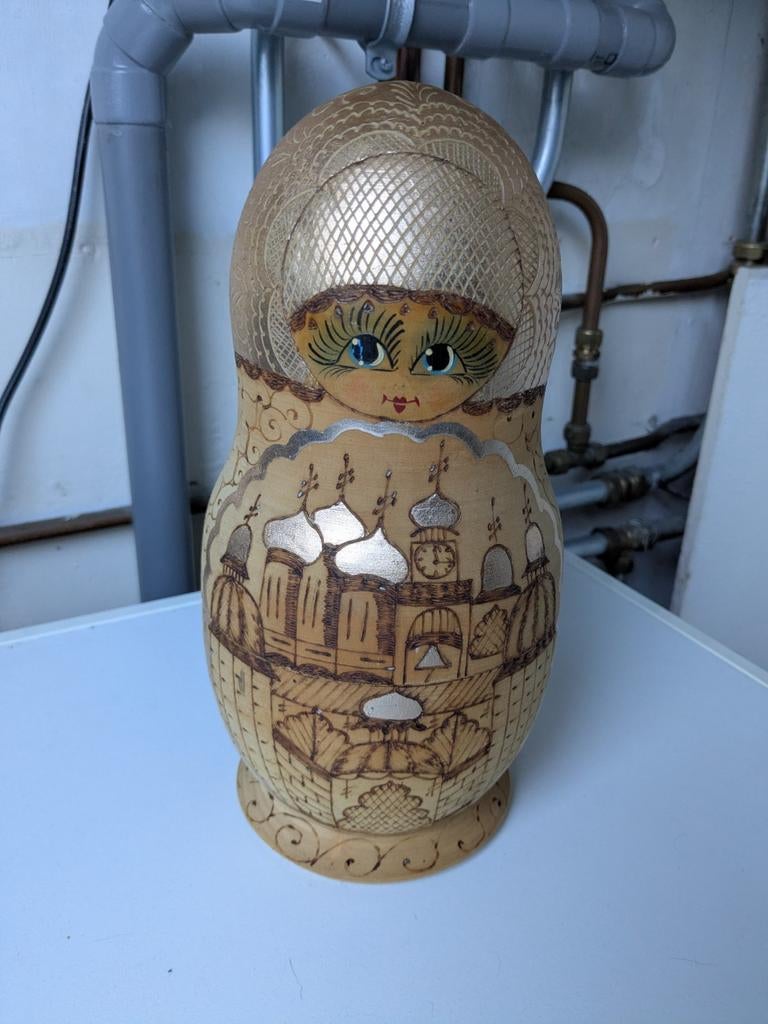 Matroesjka Poppen 10-delig Hout, Ophalen of Verzenden
