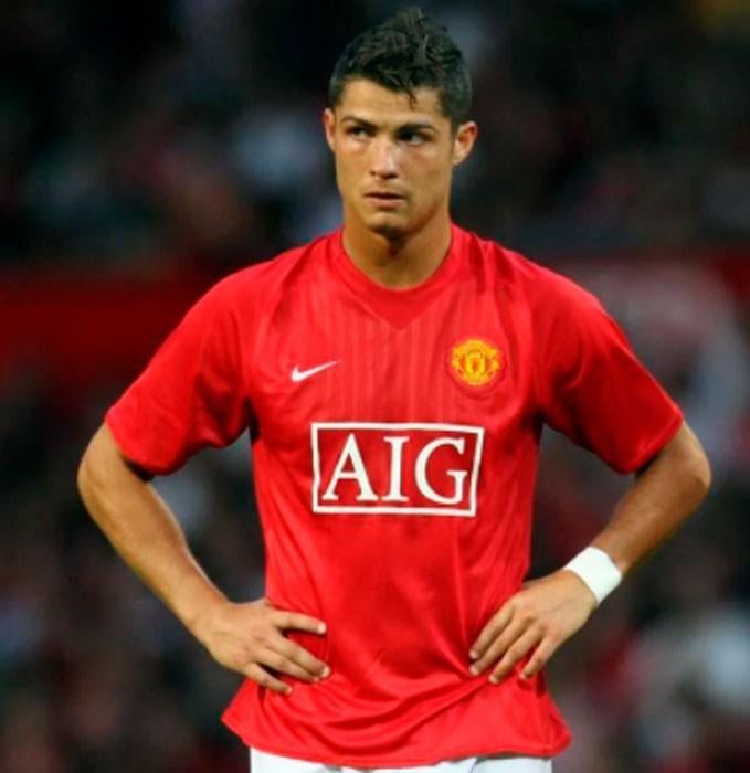 Authentieke Cristiano Ronaldo voetbalshirt, Sport en Fitness, Maat L, Ophalen, Zo goed als nieuw, Shirt