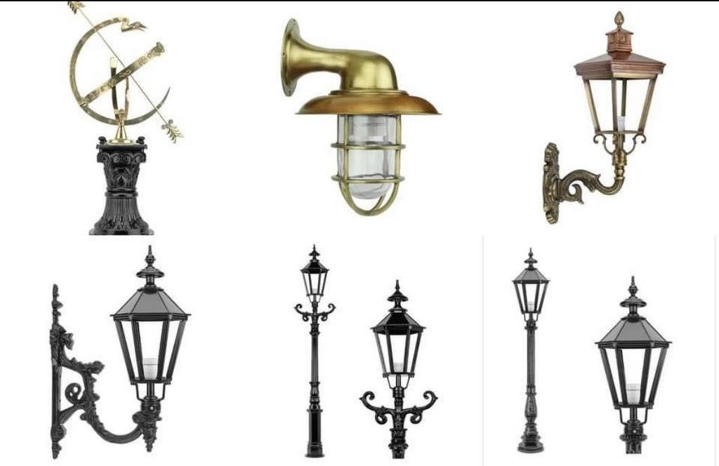 Aluminium Buitenlampen … lantaarnpalen div. hoog, wand, hek, Ophalen, Minder dan 50 watt, Overige typen, Info@demmerik73.nl