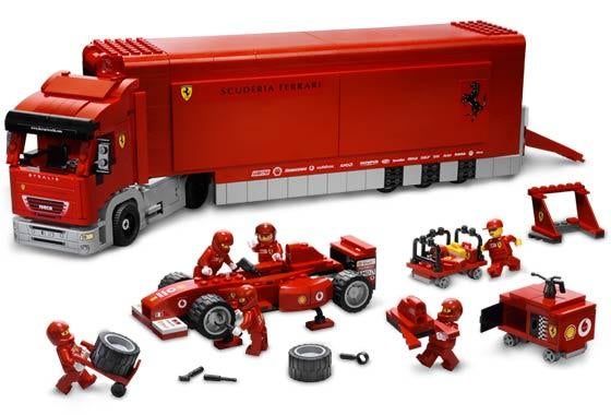 Scuderia Ferrari Truck Set 8654-1, Ophalen of Verzenden, Gebruikt, Complete set, Lego