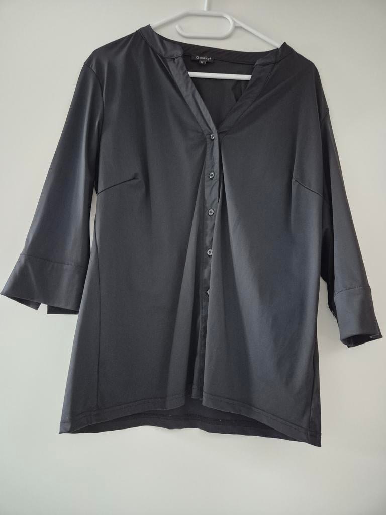G maxx travelstof top maat M zwart, Kleding | Dames, Blouses en Tunieken, Ophalen of Verzenden, Zo goed als nieuw, Maat 38/40 (M)