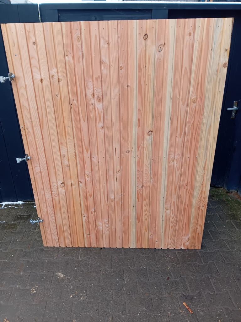 Douglas schuttingdeur tuinpoort met stalen frame 150x190cm, Ophalen, ., Draaipoort, .