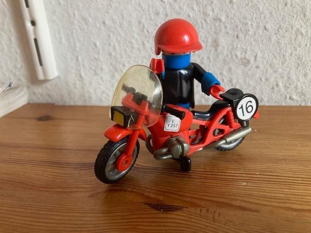 Playmobil vintage motor rijder 3565 jaren 80 oud, Ophalen of Verzenden, Gebruikt, Complete set