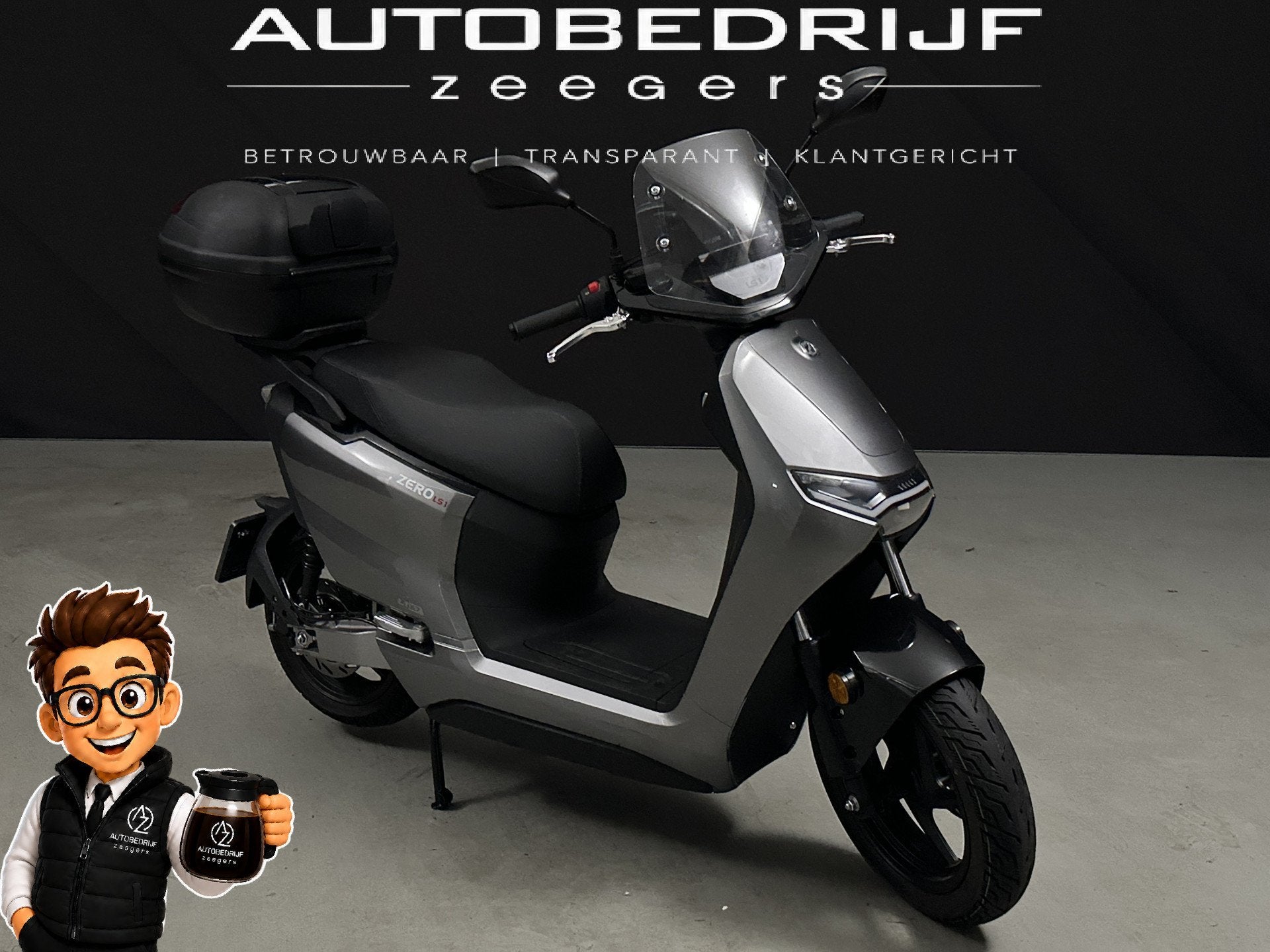 Zero Motorcycles LS1 motorscooter (bj 2026), Middelblok 190
2831BR  GOUDERAK, NL, Scooter, Bedrijf, Info@autobedrijfzeegers.nl